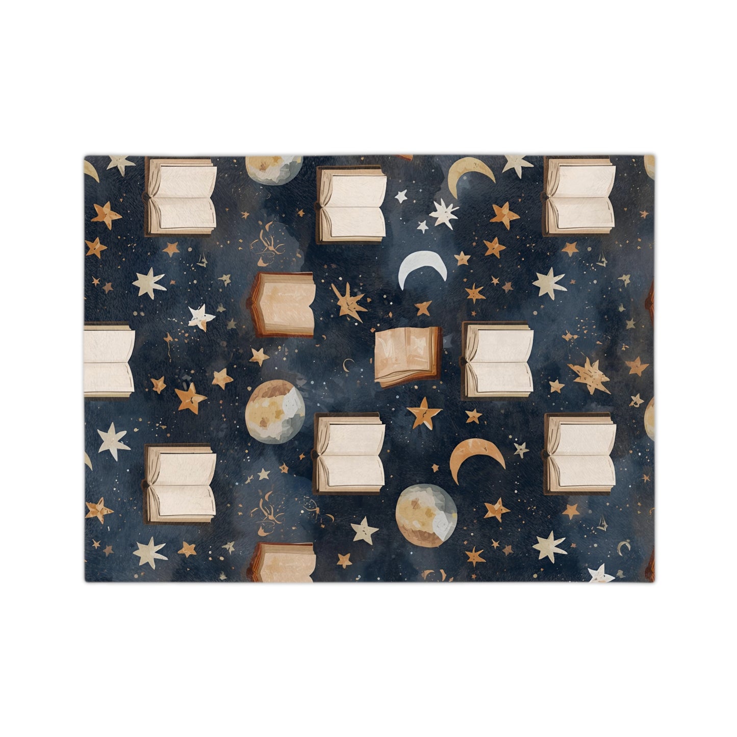 Celestial Soft Throw for Reading Nooks, Stargazing, Gift for Book Lovers