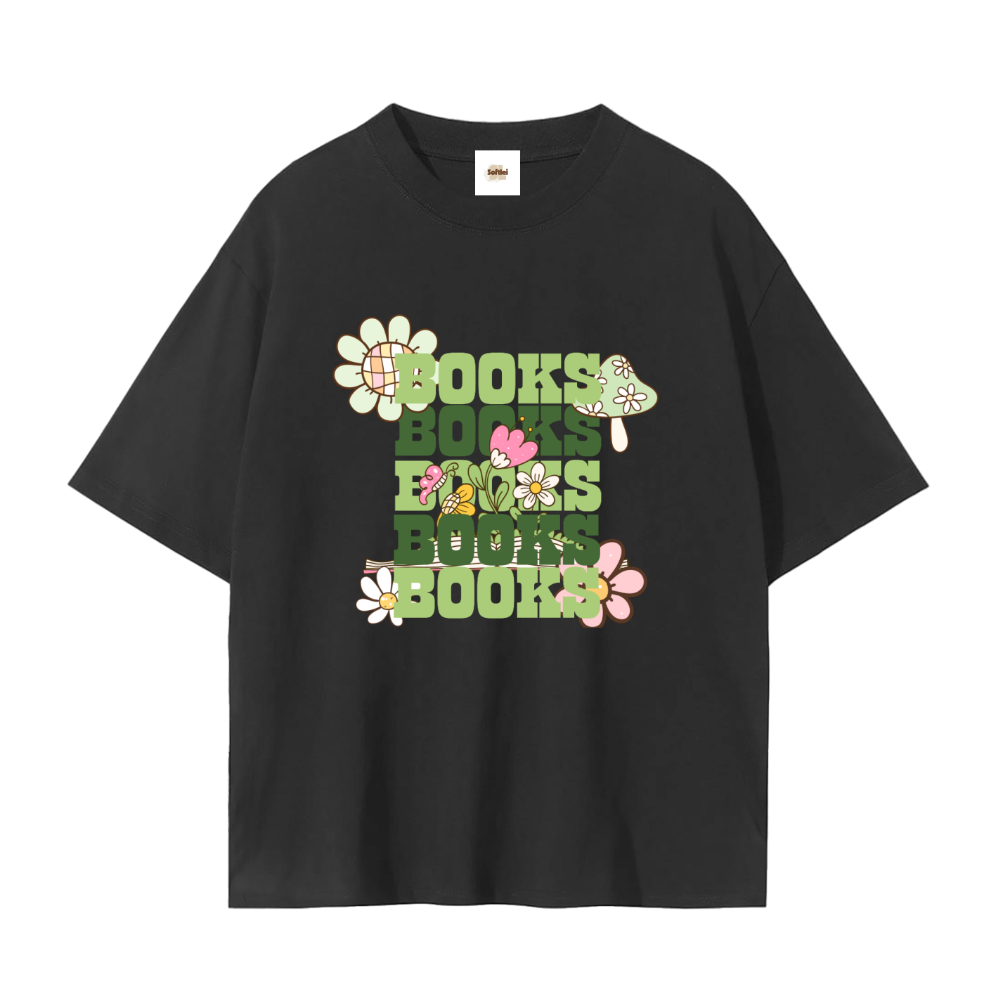 Flower power shirt,60s retro Tee,Floral Tee,Boho style Tee,Peace and vibes t shirt,Bookish flower Tee,Self expression ,Casual outfit