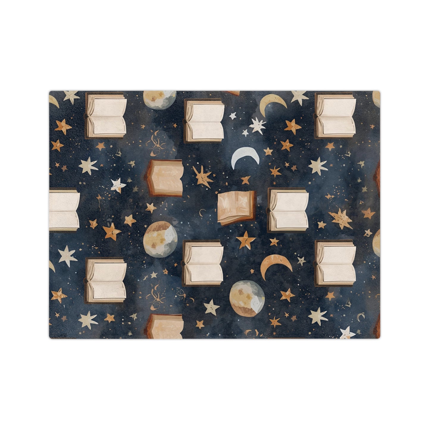 Celestial Soft Throw for Reading Nooks, Stargazing, Gift for Book Lovers