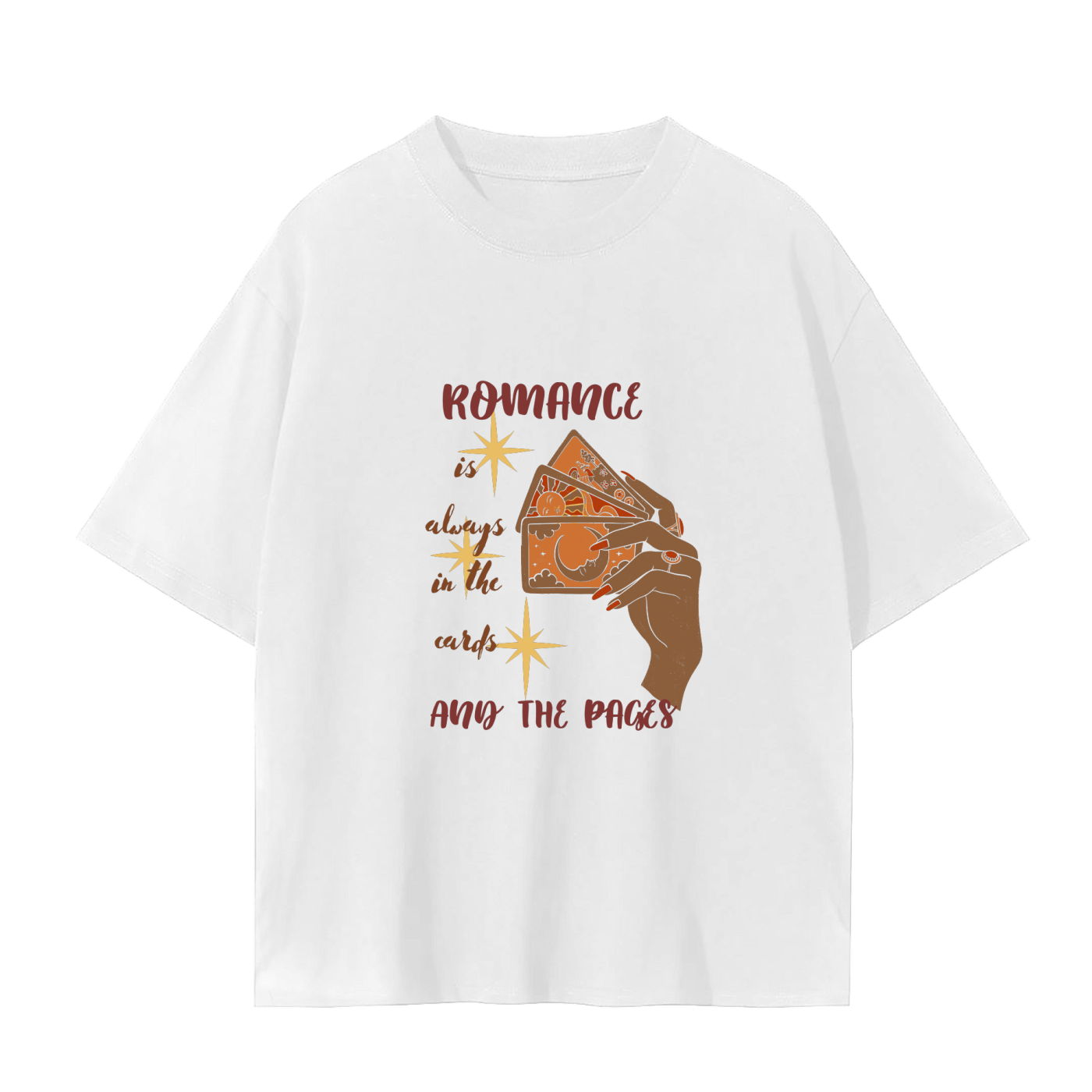 Romance reader,Book tee,Bookish merch,Cards,Graphic tee,Fortune teller,Fall,Autumn