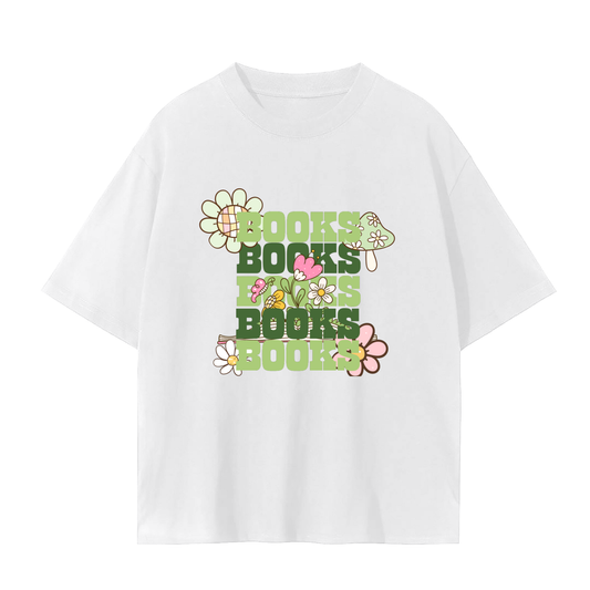 Flower power shirt,60s retro Tee,Floral Tee,Boho style Tee,Peace and vibes t shirt,Bookish flower Tee,Self expression ,Casual outfit