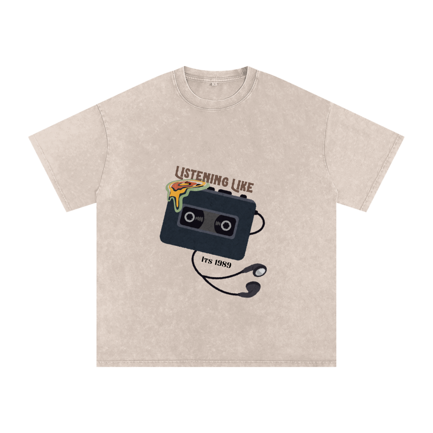 Audio,Graphic tee,Acid wash Tee,T-shirt ,Tee shirt