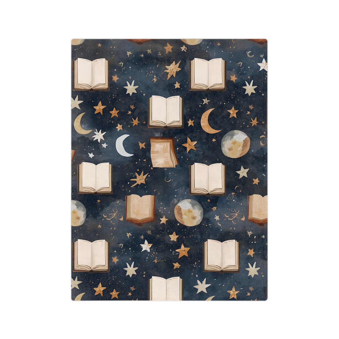 Celestial Soft Throw for Reading Nooks, Stargazing, Gift for Book Lovers