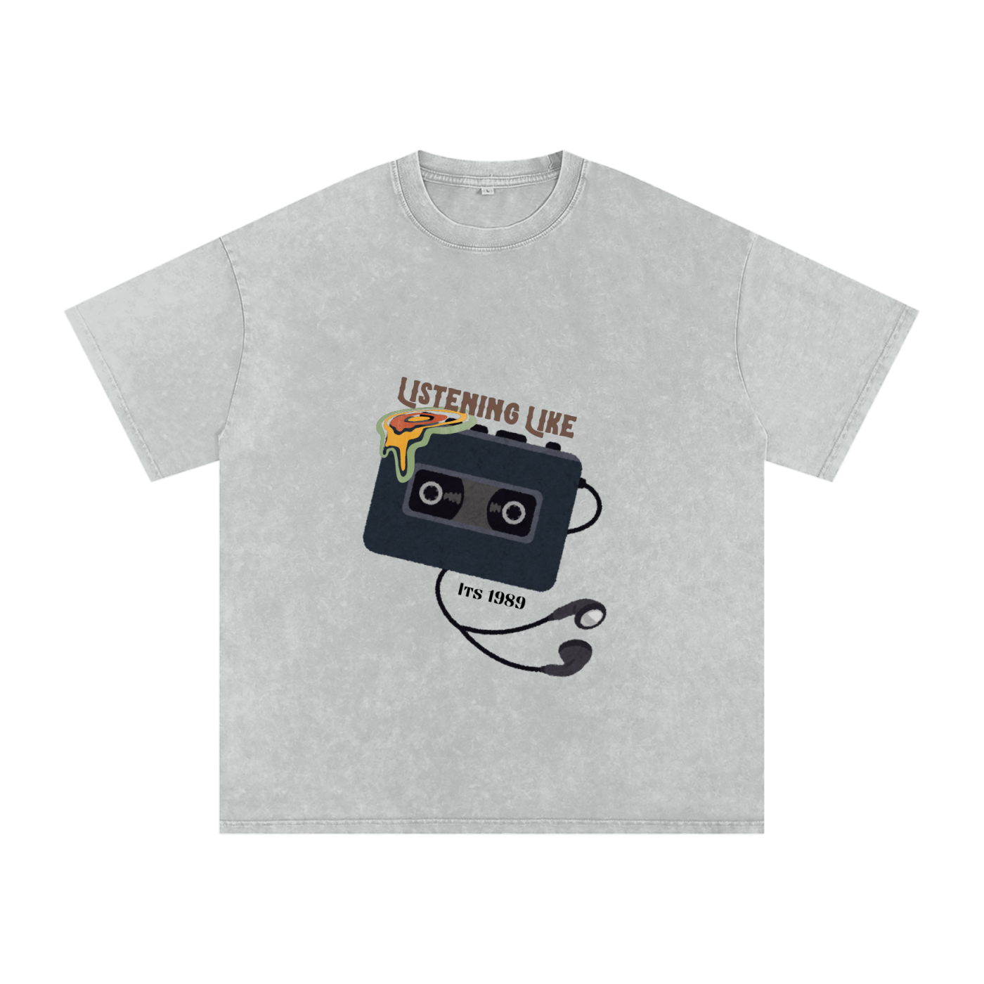 Audio,Graphic tee,Acid wash Tee,T-shirt ,Tee shirt
