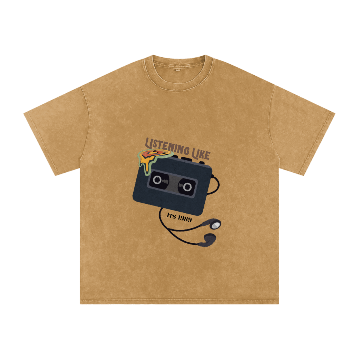 Audio,Graphic tee,Acid wash Tee,T-shirt ,Tee shirt