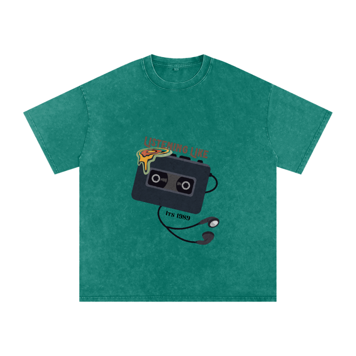 Audio,Graphic tee,Acid wash Tee,T-shirt ,Tee shirt