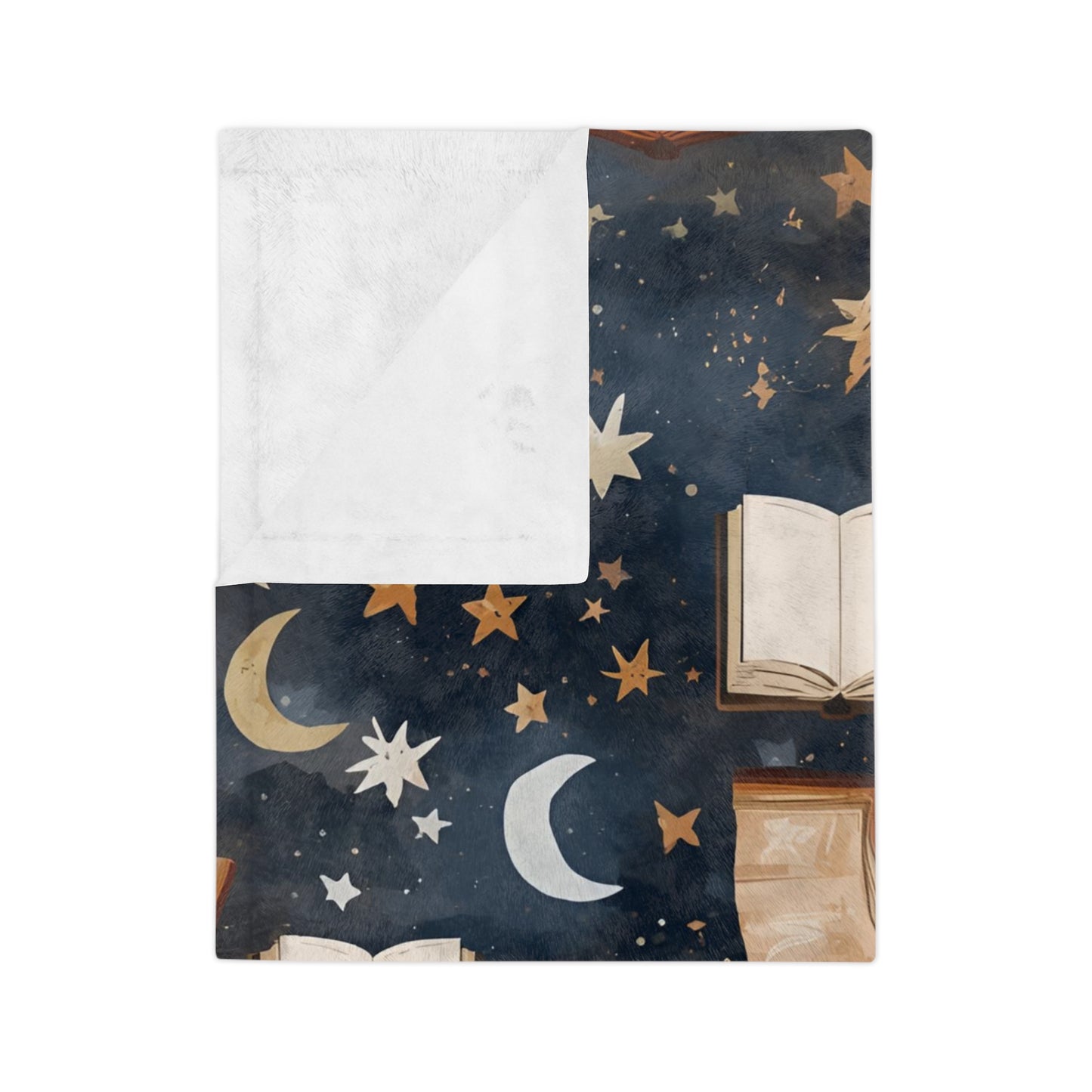 Celestial Soft Throw for Reading Nooks, Stargazing, Gift for Book Lovers