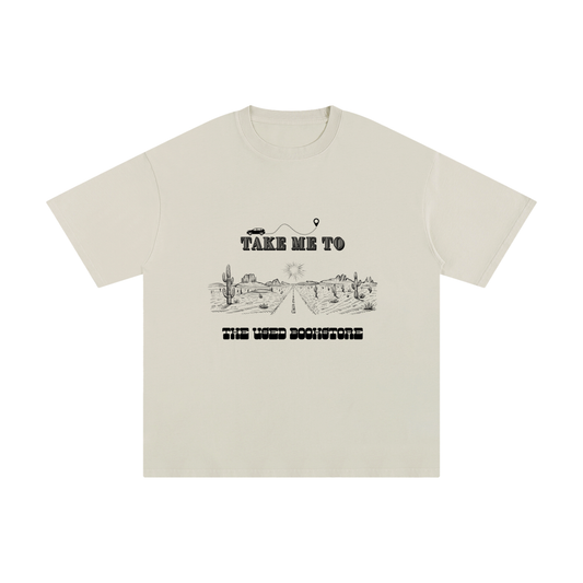 Bookstore ,Used books,Graphic tee,T-shirt,Tee shirt ,Road trip 