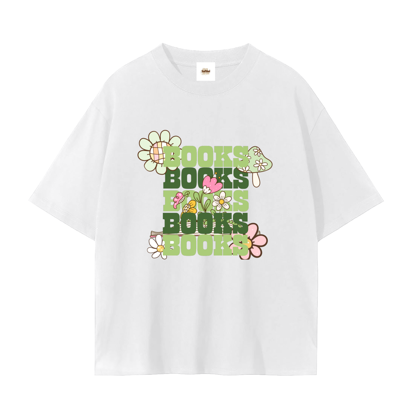 Flower power shirt,60s retro Tee,Floral Tee,Boho style Tee,Peace and vibes t shirt,Bookish flower Tee,Self expression ,Casual outfit 