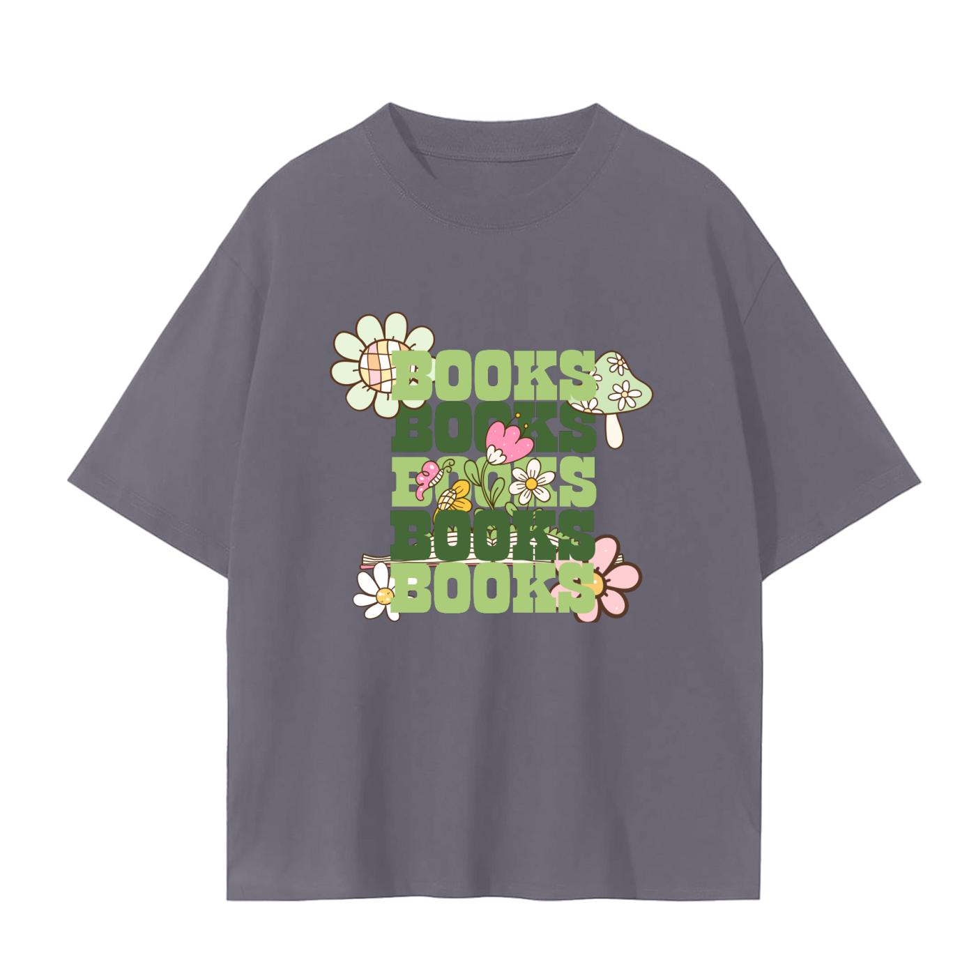 Flower power shirt,60s retro Tee,Floral Tee,Boho style Tee,Peace and vibes t shirt,Bookish flower Tee,Self expression ,Casual outfit 