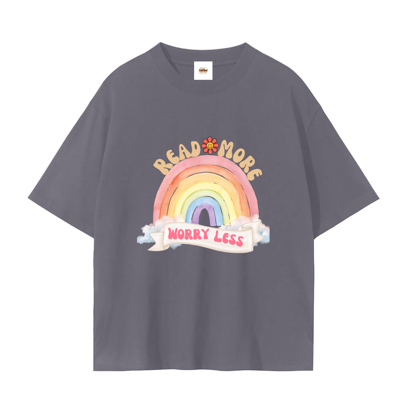 Read more,Graphic,Tee,Bookish,Book merch,Tee shirt,T-shirt,Graphictee,Worry less,Book lover