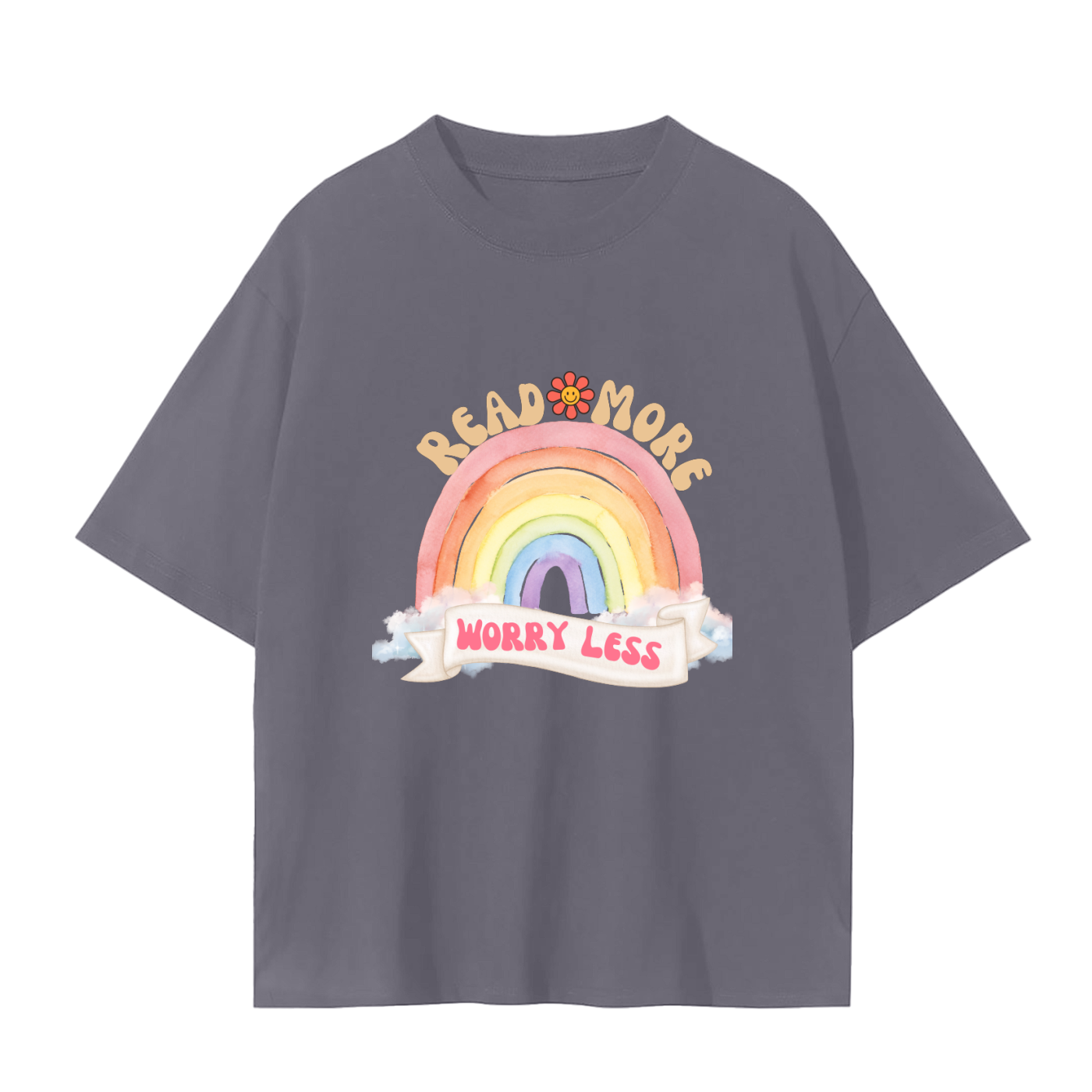 Read more,Graphic,Tee,Bookish,Book merch,Tee shirt,T-shirt,Graphictee,Worry less,Book lover